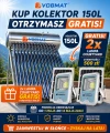 Kolektor słoneczny ciśnieniowy 150. Stal nierdzewna 