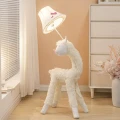 Lampa Podłogowa Stojąca LAMA Biała 130 cm do Pokoju Dziecka LED