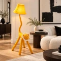 Lampa stojąca dziecięca Lew żółty 130 cm – dekoracyjna LED